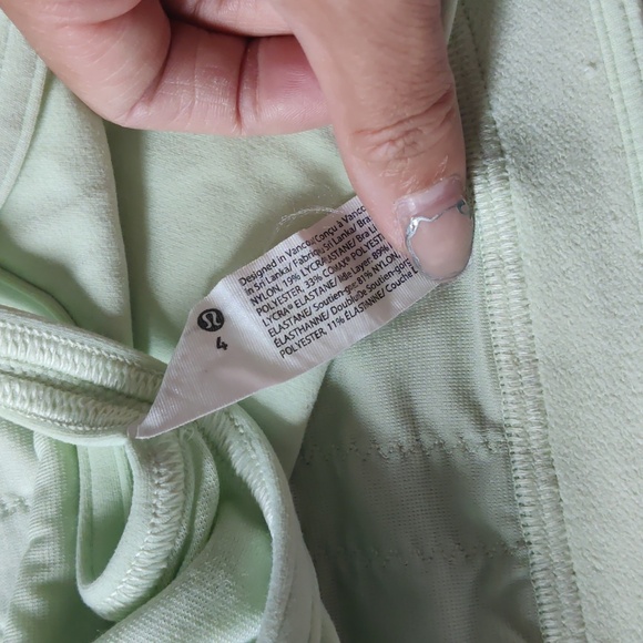 Lululemon Flow Y Strappy Bra Green Kohlrabi - Picture 7 of 8